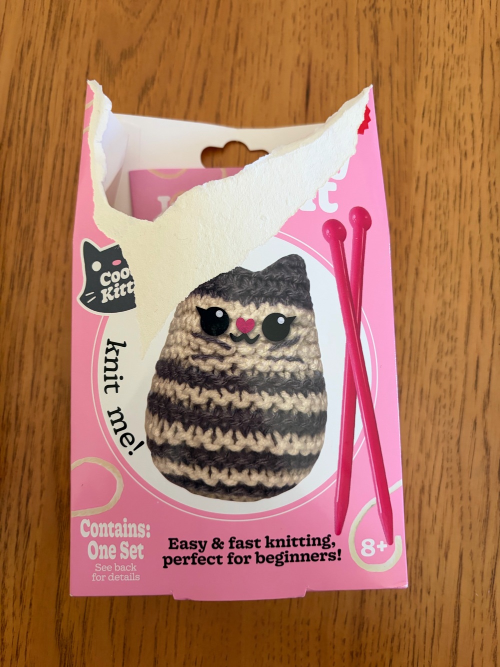 Itty Bitty Knit Kit Plush Crochet Toy Crafts - Pink - Picture 3 of 3